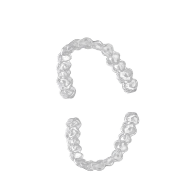 Upper and lower clear retainer set